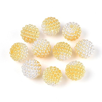 Imitation Pearl Acrylic Beads OACR-T004-15mm-15-1