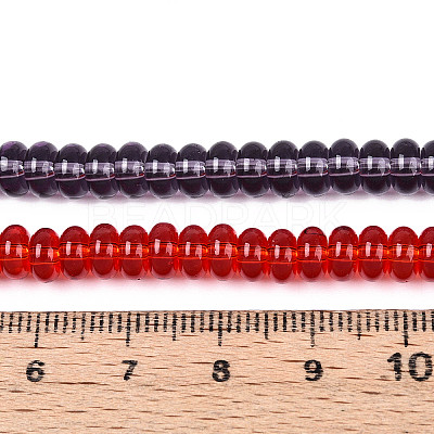 Transparent Glass Beads Strands GLAA-T025-6mm-15-1