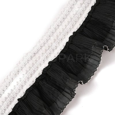 Polyester Double-Layer Organza Ribbons OCOR-WH0060-23A-1