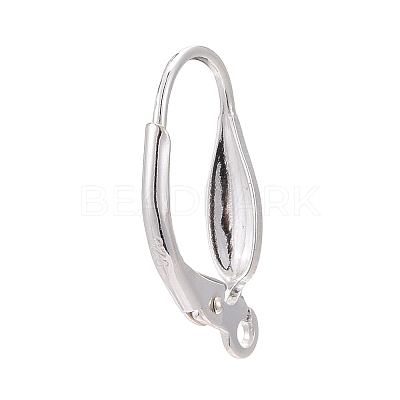 925 Sterling Silver Leverback Hoop Earrings Findings STER-A002-236-1