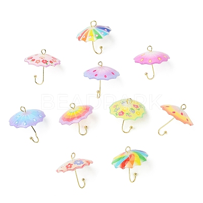 12Pcs 12 Style Acrylic Pendants KK-CJ0003-34-1
