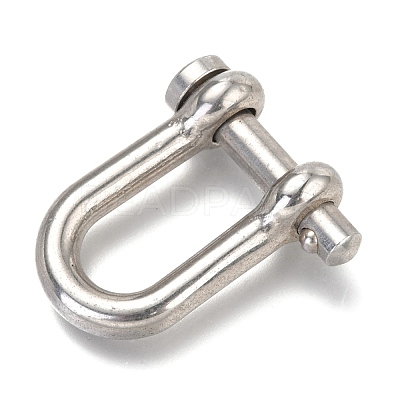 Non-Tarnish 304 Stainless Steel D-Ring Anchor Shackle Clasps STAS-H142-04A-P-1
