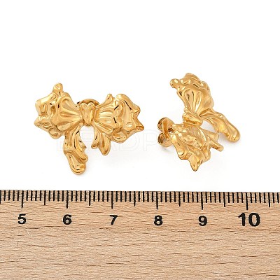 304 Stainless Steel Stud Earrings EJEW-G423-32A-G-1