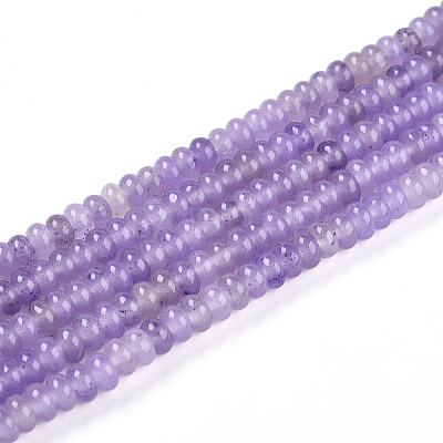 Dyed Natural White Jade Beads Strands X-G-T139-57A-08-1