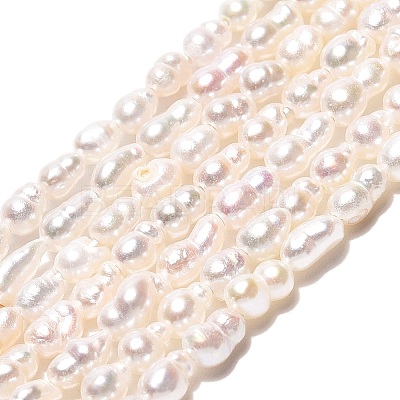 Natural Nucleated Pearl Beads Strands PEAR-N012-02O-01-1