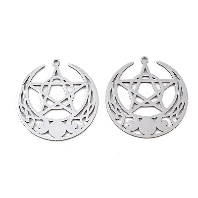 201 Stainless Steel Pendants STAS-I364-07P-1
