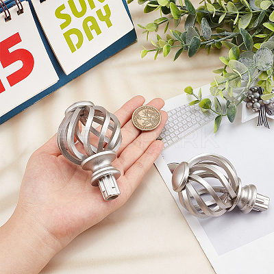 Plastic Round Curtain Rod Finials FIND-GF0002-90A-1
