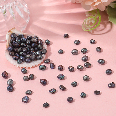100Pcs Natural Cultured Freshwater Pearl Beads PEAR-LT0001-08-1