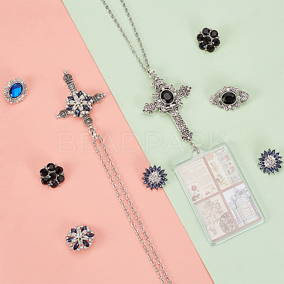 DIY Interchangeable Pendant Necklace Making Kit DIY-DR0001-01-1