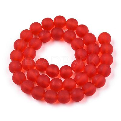 Transparent Glass Beads Strands X-GLAA-T032-T10mm-MD09-1