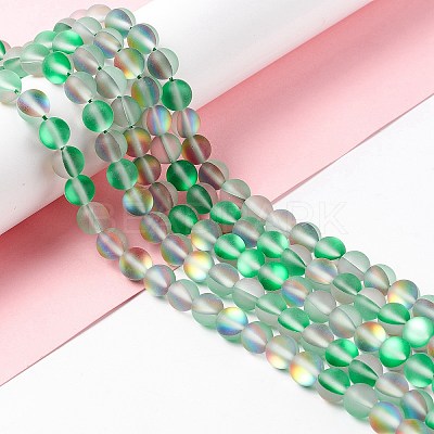 Synthetic Moonstone Beads Strands G-E573-01B-20-1