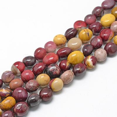 Natural Mookaite Beads Strands G-R445-8x10-11-1