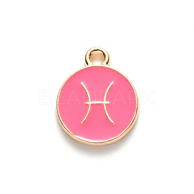 Alloy Enamel Pendants ENAM-S124-01B-03H-1