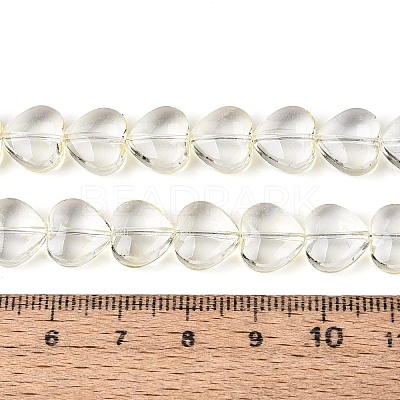 Baking Paint Transparent Glass Beads Strands DGLA-N021-01B-03-1