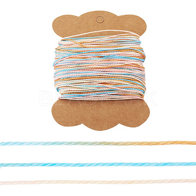 50M Gradient Color Waxed Polyester Cords YC-TADJ0001-04A-1