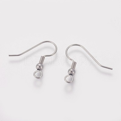 Tarnish Resistant 316 Surgical Stainless Steel Earring Hooks STAS-I090-03P-1
