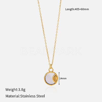 304 Stainless Steel Pendant Necklaces for Women FS-WG3C5F5-13-1