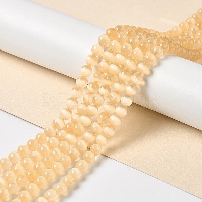 Natural Selenite Dyed Beads Strands G-P493-02F-1