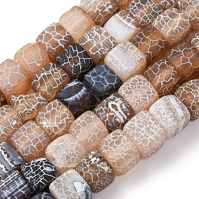 Natural Weathered Agate Beads Strands G-NH0038-01C-1