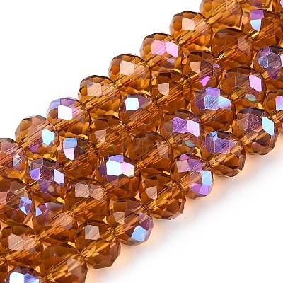 Electroplate Glass Beads Strands EGLA-A044-T8mm-L04-1