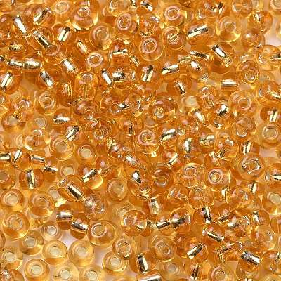 6/0 Transparent Glass Round Seed Beads SEED-J010-F6-22B-1