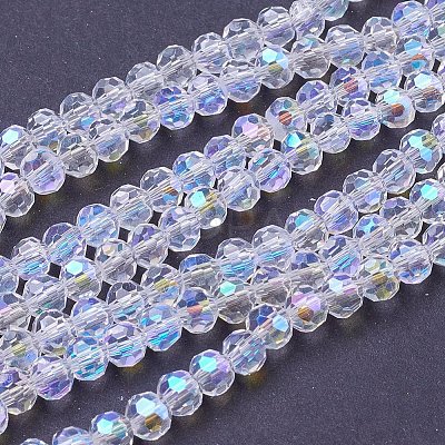 Electroplate Glass Beads Strands LS-EGLA-J042-4mm-AB03-1