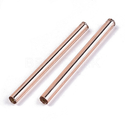 Electroplate Glass Bugle Beads X-SEED-S043-02A-03-1