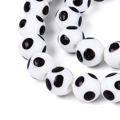 Handmade Lampwork Beads Strands LAMP-N037-02F-1