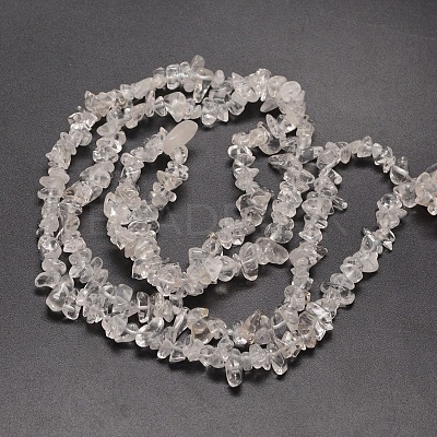Natural Quartz Crystal Chip Beads Strands X-G-M205-01-1