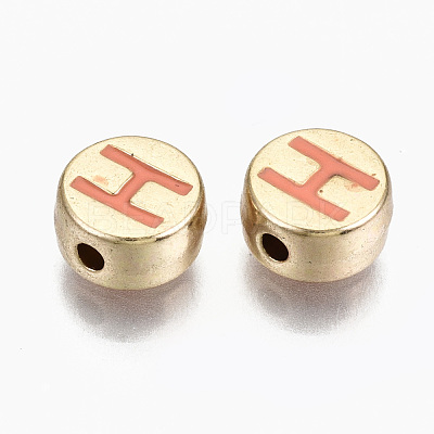 Alloy Enamel Beads ENAM-S122-029H-RS-1