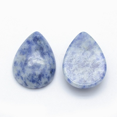 Natural Blue Spot Jasper Cabochons G-E491-B-23-1