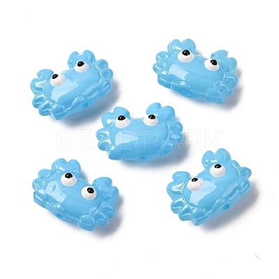 Transparent Glass Enamel Beads LAMP-V001-08J-1