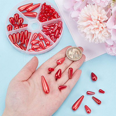 87Pcs 6 Styles ABS Plastic Beads CCB-AR0001-15-1