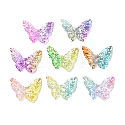 Transparent UV Plating Acrylic Beads PACR-D288-20-1