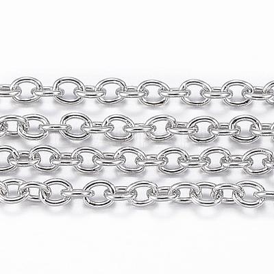 Tarnish Resistant 304 Stainless Steel Cable Chains CHS-H009-25P-1