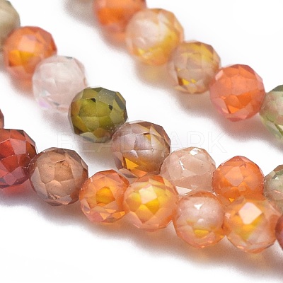 Cubic Zirconia Beads Strands G-G792-47-A-1