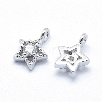 Brass Charms ZIRC-J040-37P-04-NR-1