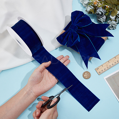 Velvet Spandex Ribbon OCOR-WH0082-467E-1