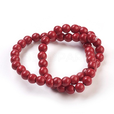 Synthetic Turquoise Beads Strands TURQ-G106-8mm-02H-1