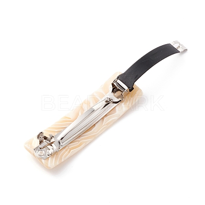 Cellulose Acetate(Resin) Hair Barrette PHAR-F012-02B-1