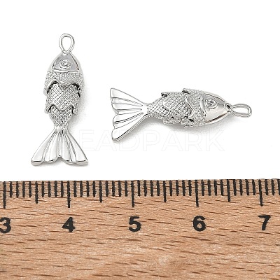SHEGRACE Brass Micro Pave Clear Cubic Zirconia Pendants XGRQ4G314-690P-1