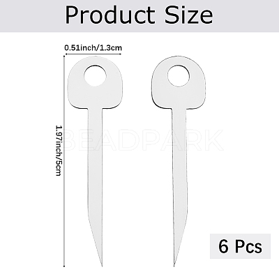 6Pcs 201 Stainless Steel Padlock Bypass Tools TOOL-CN0001-06-1