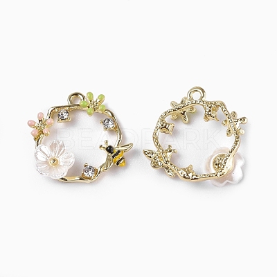 Alloy Enamel Pendants X-ENAM-N051-17-1