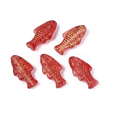 Baking Paint Transparent Glass Beads DGLA-N018-22D-1