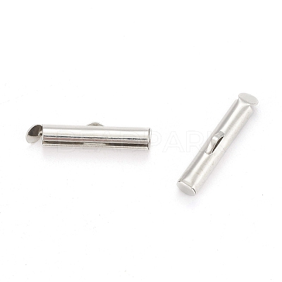 Iron Slide On End Clasp Tubes LS-X-IFIN-R212-2.0cm-P-1