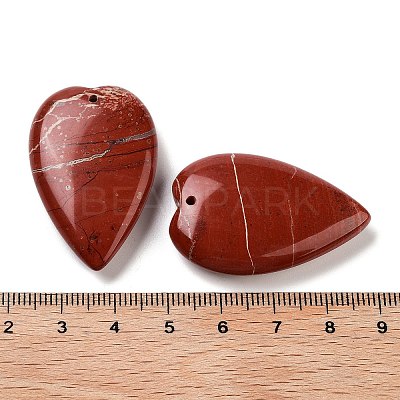 Natural Red Jasper Pendants G-D087-02I-1