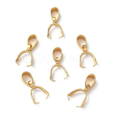 201 Stainless Steel Pendant Pinch Bails X-STAS-P223-16G-B-1