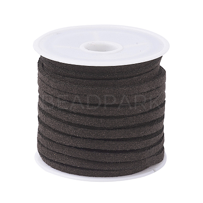Coconut Brown Flat Faux Suede Cord X-LW-R003-07-1