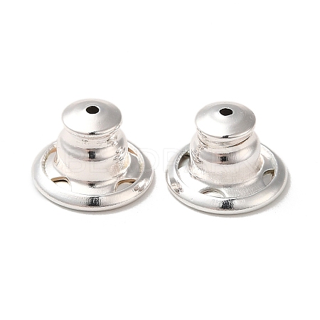 Rack Plating Brass Ear Nuts KK-G480-06S-1