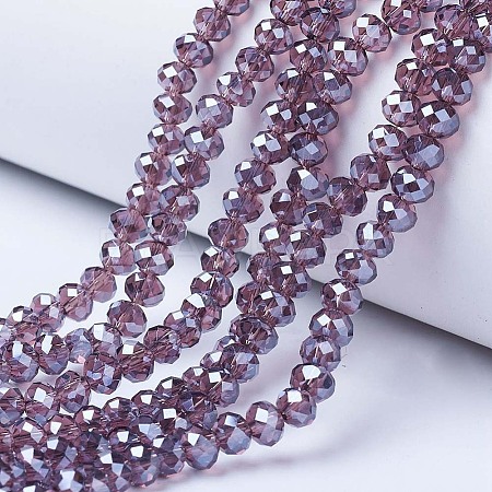 Electroplate Glass Beads Strands LS-EGLA-A034-T1mm-A05-1
